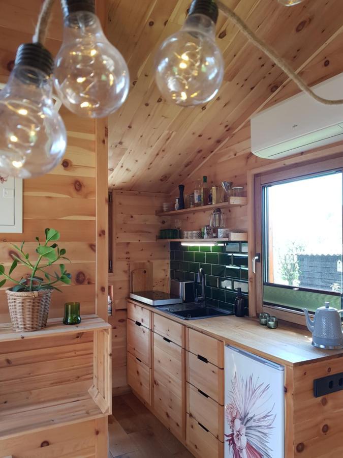Zirbenholz Tiny House "Waldhauszeit" Am See 谬克 外观 照片
