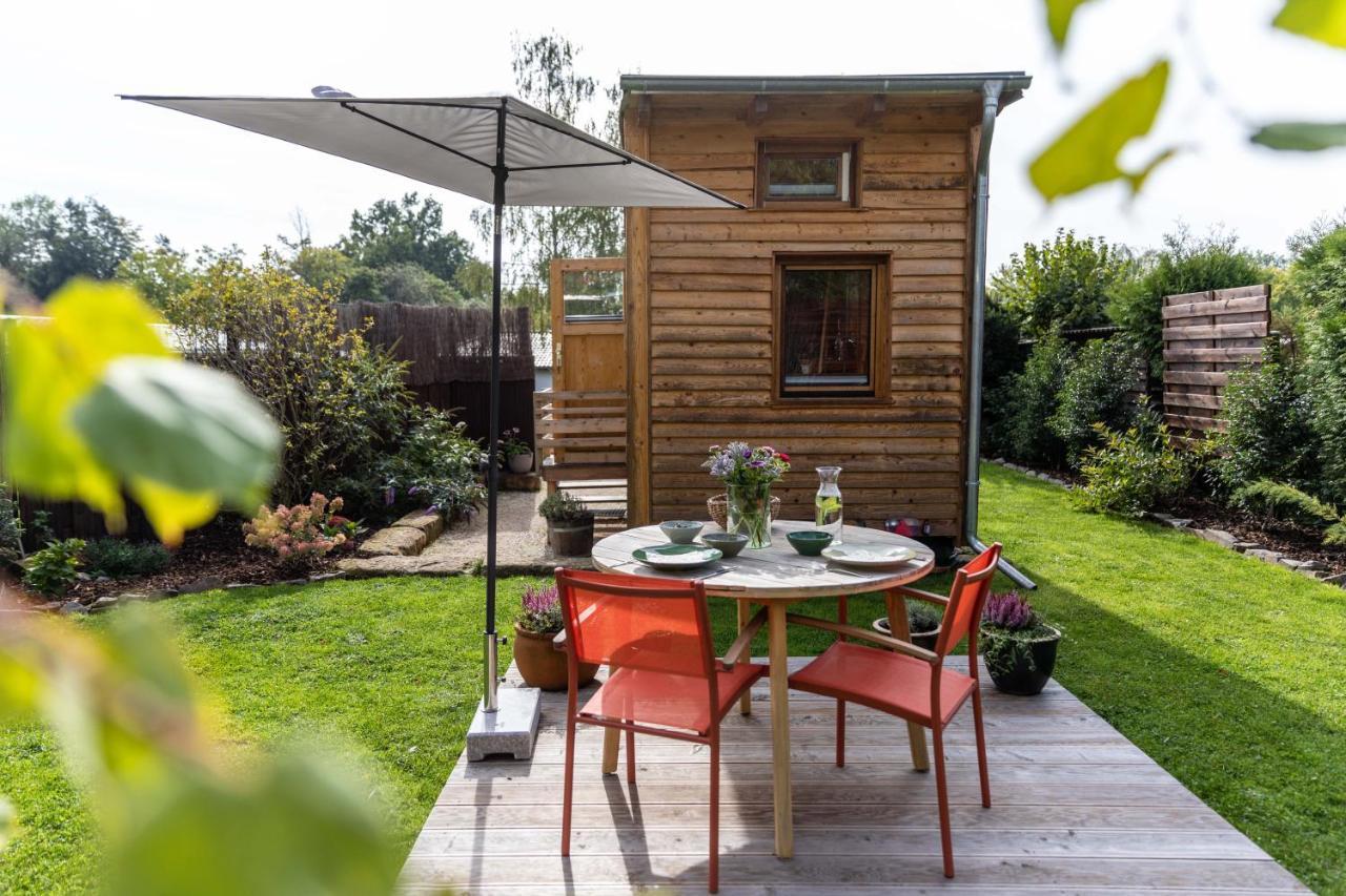 Zirbenholz Tiny House "Waldhauszeit" Am See 谬克 外观 照片